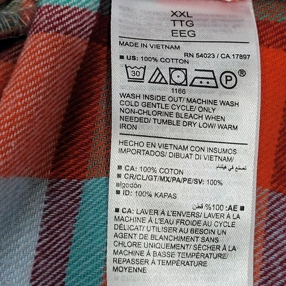 2X 100% Cotton Plaid Pajama Pants with Front Pockets - Picture 5 of 6